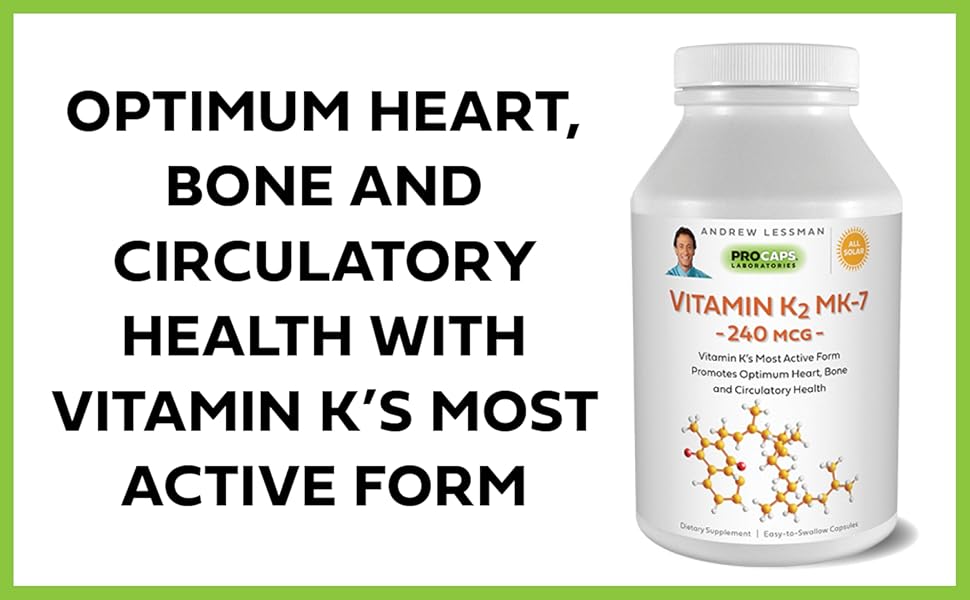 Andrew Lessman Vitamin K2 MK7 240 mcg 180 Softgels