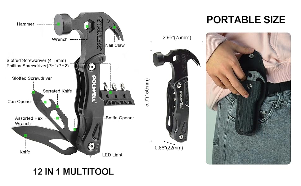 Survival Hammer Multitool