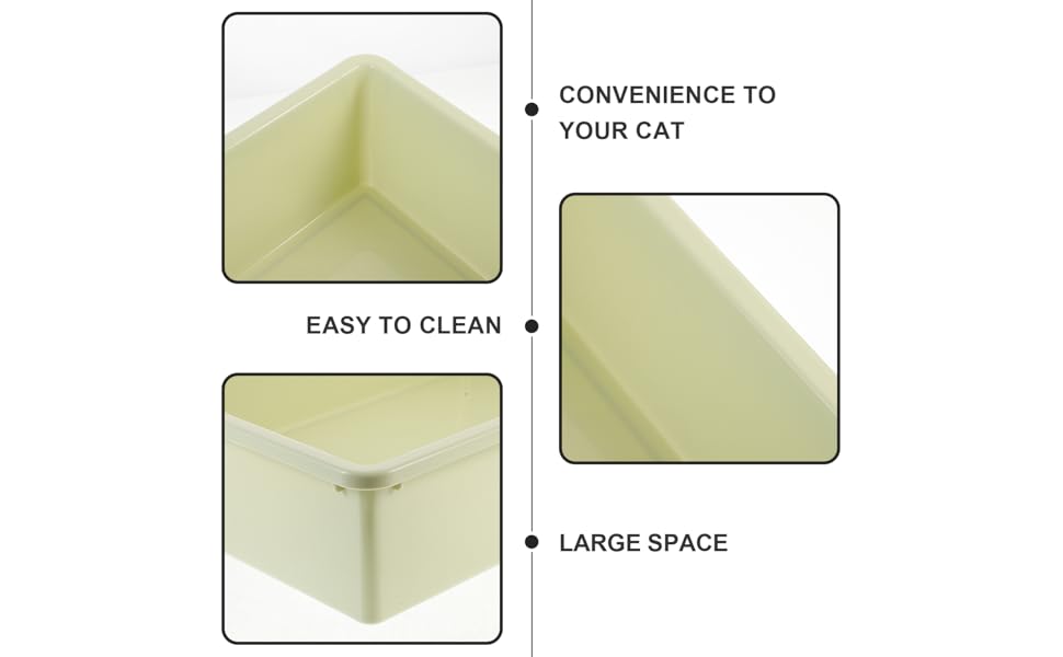 1 Set Cat Litter Box Cat Litter Scoop Tiny Cats Bins Litter