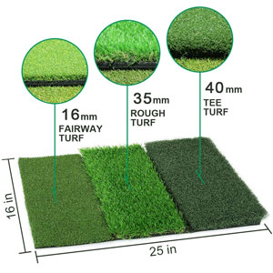 golf mat rubber base