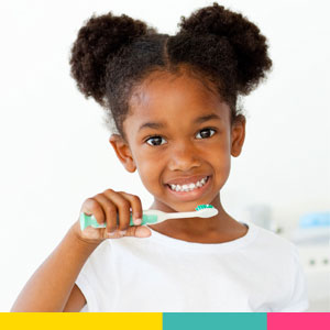 Giggletime Smiling Kid Brushing Teeth