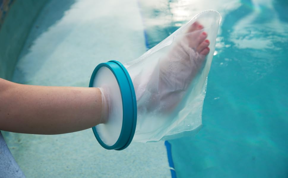 CR Home Waterproof Foot Cast Covers for Shower and Bath Guide to