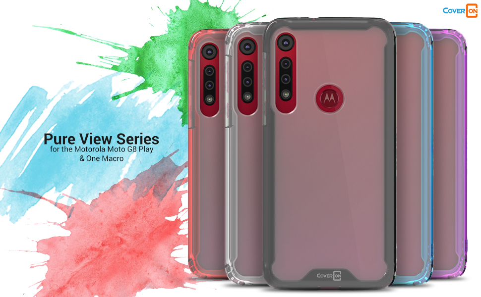 Motorola Moto G8 PlayOne Macro dual layer hard plastic tpu protective hybrid phone case
