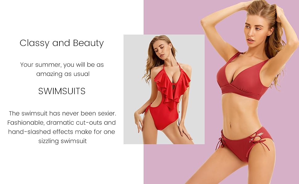 monokini swimsuits sexy two piece swimsuit bathing suit bikini for women swimwear black bikini