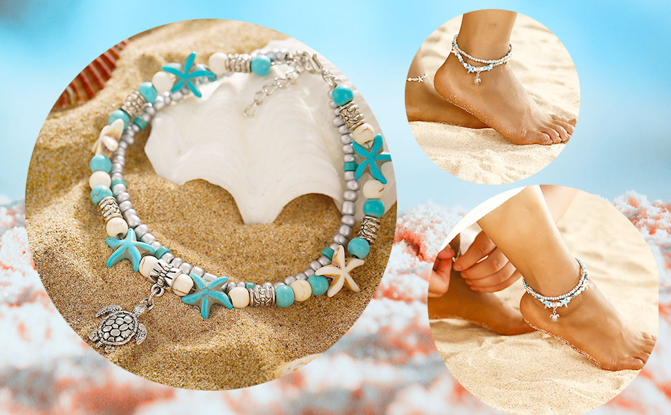 Beach anklets