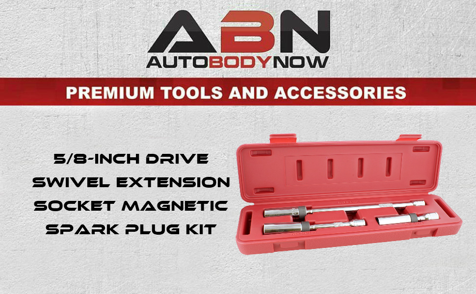 ABN Spark Plug Socket Set 3 Piece 5/8in Drive Socket Extension Set Spark Plug Removal