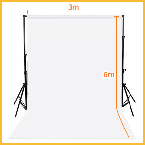 背景布 白 3 x 6 m 大型 撮影用 背景シート バックペーパー