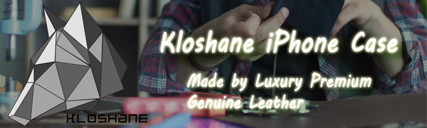 KLOSHANE iPhone leather case