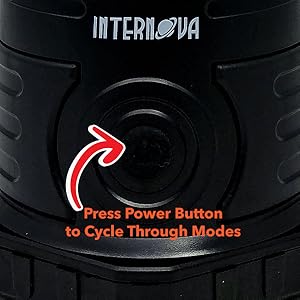 single power button to cycle through modes easy to use lantern