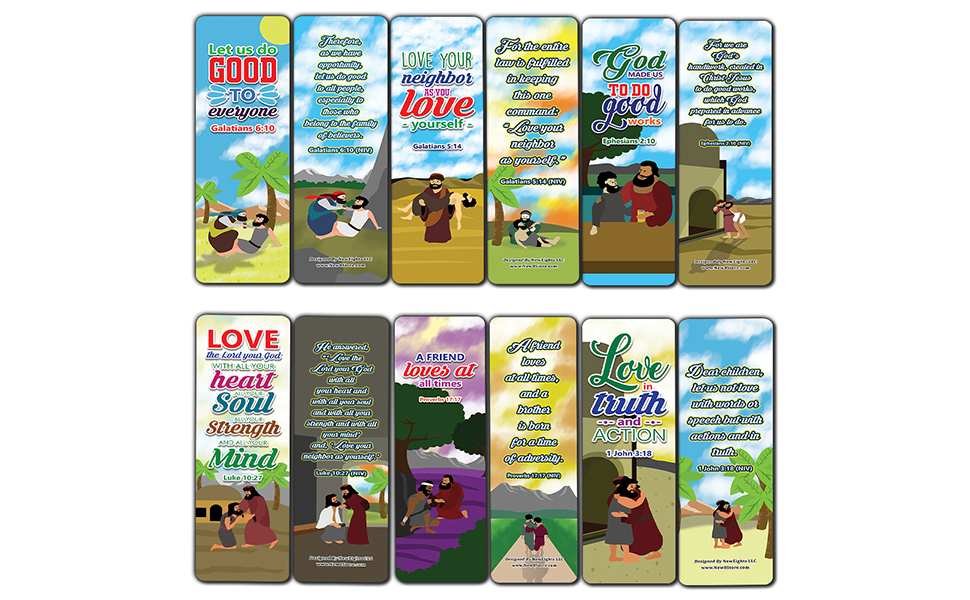 Amazon Com The Good Samaritan Christian Bookmarks Cards 12 Pack