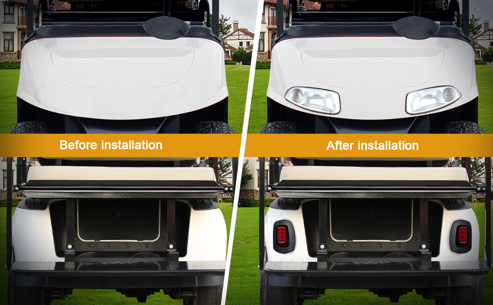 Headlights and Tail Light Kit for EZGO RXV