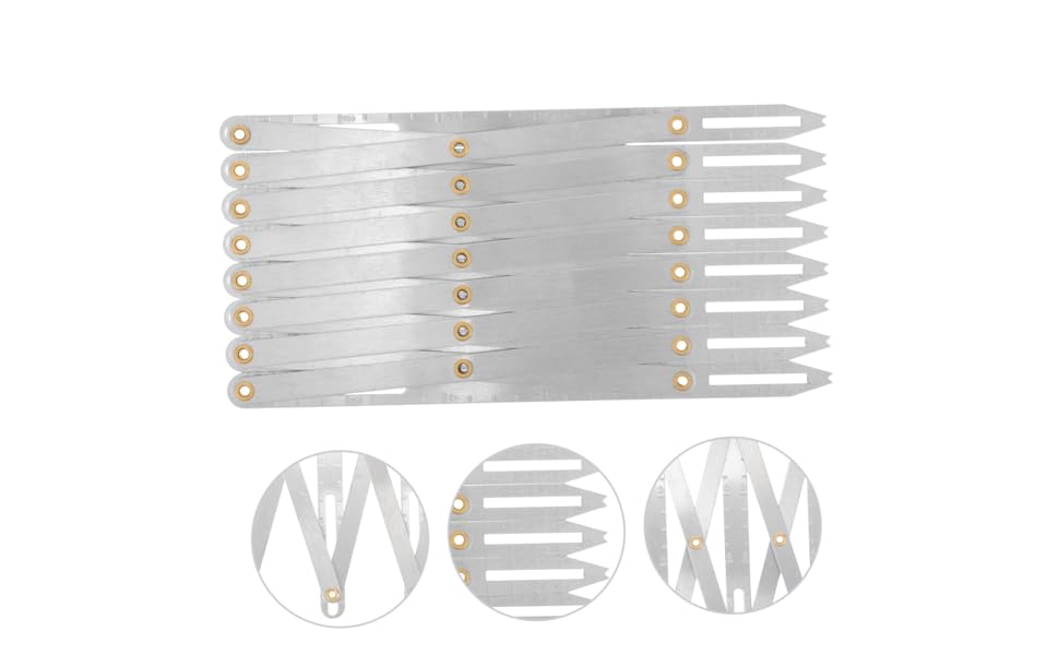 Hohopeti Metal Quilting Gauge Expandable Sewing Tools