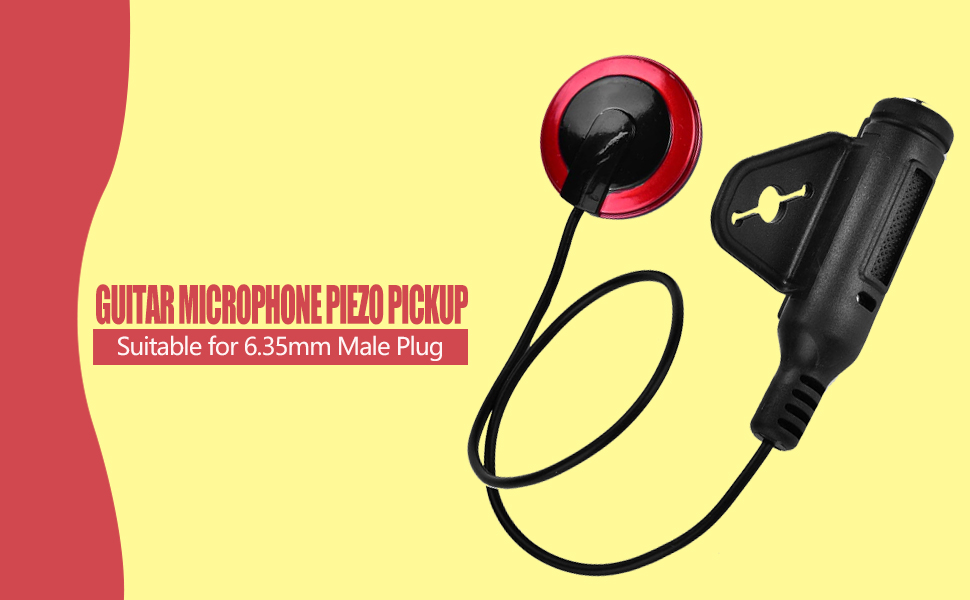 Piezo Transducer Pickup, Piezo Contact Microphone Pickup