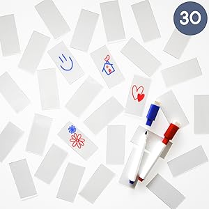 With colored markers and clear cards to unleash creativity