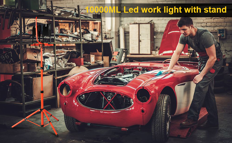 led work light with tripod stand
