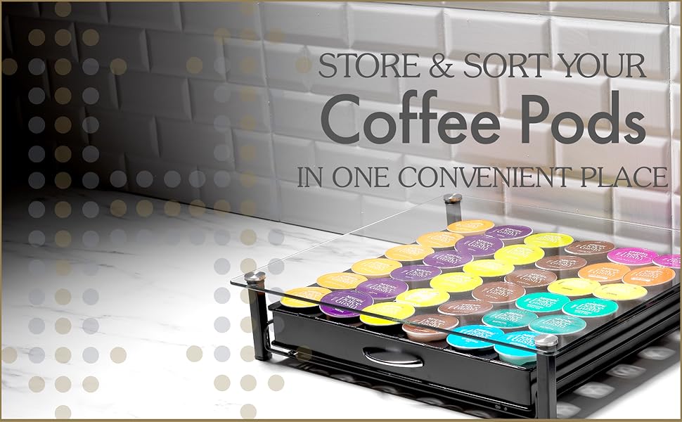 Homiso Coffee Pod Holder Dolce Gusto Compatible Coffee Capsule