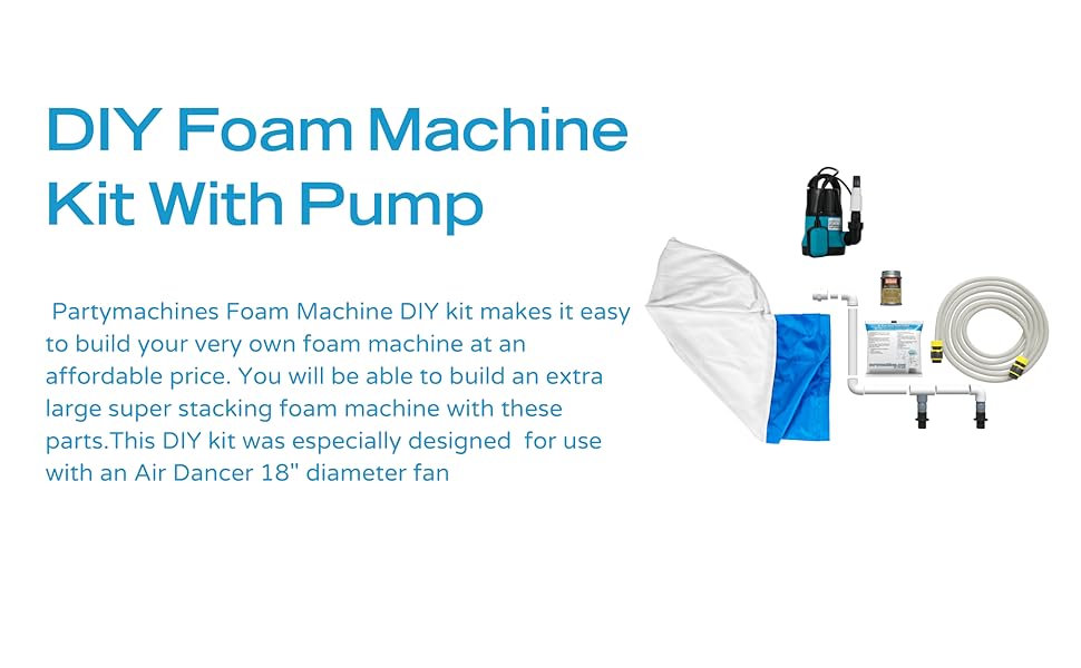 DIY Foam Machine Kit With Pump for the DIY person