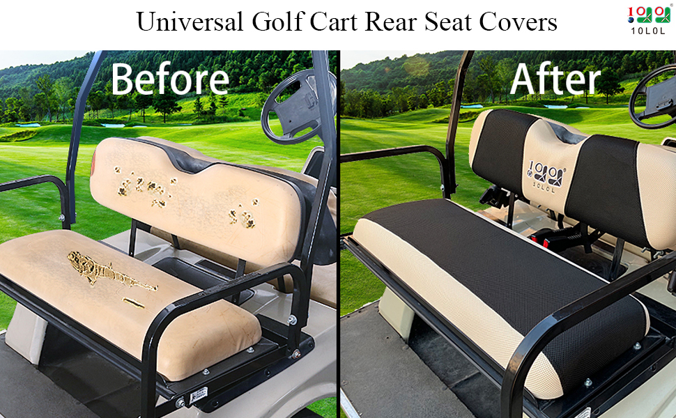 Universal Golf Cart Bench Rear Seat Covers kit