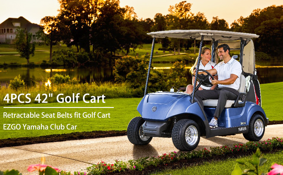 Golf Cart Seat Belts For Most of Yamaha EZGO Club Car