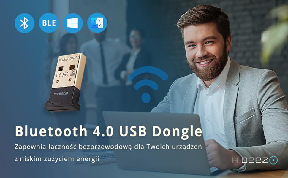 Hideez Smart USB Bluetooth Dongle dla systemu macOS i Windows 10