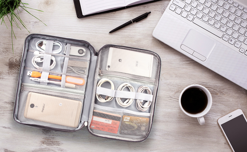 Electronics Travel Organizer Storage Bag 