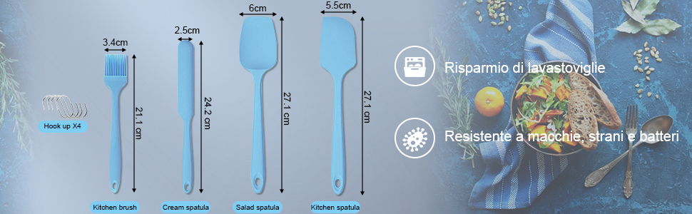 Spatole in Silicone Set