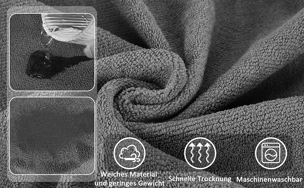 Mikrofaser Hunde Bademantel Badetuch