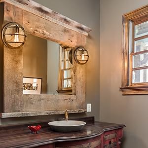 wood wall lamp