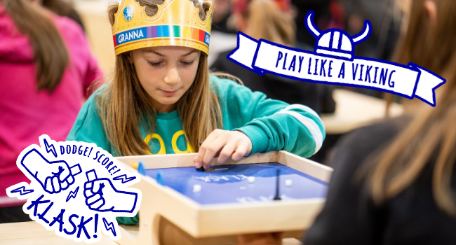 KLASK Magnetic Tabletop Game- Half Air Hockey, Half Foosball, Ages 8+