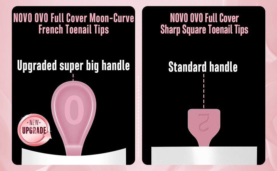Full Cover Moon-Curve Toenail Tips