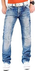 Cipo & Baxx Herren Jeans – Stylische Regular-Fit Denim mit Stone-Washed-Design & Used-Look | Bequeme & modische Jeans fü C5730e7e F6ea 4cea 9066 3c820360ef90. CR125,0,750,1500 PT0 SX150 V1