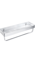 Yorbay Toalleros de Baño sin Taladro, Bandeja de Pared con ...