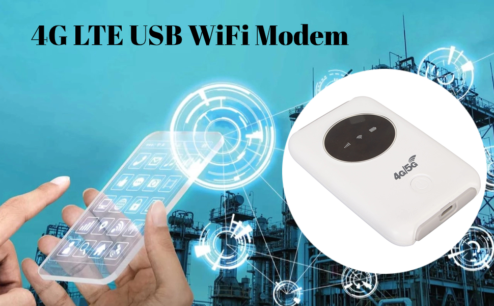 Unlocked 4G 5G Modem Router, 5G LTE Router mit SIM Karten Slot, Anschluss von bis zu 10 Geräten