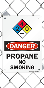 Danger Propane No Smoking