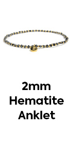 2mm Hematite Women Anklet
