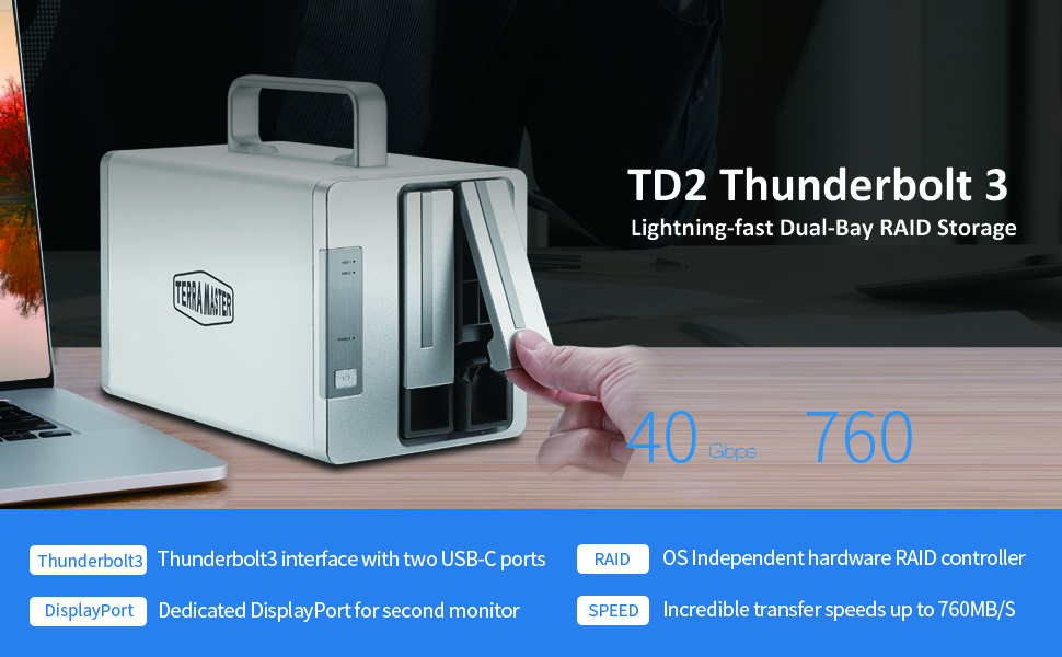 16TB付 TerraMaster TD2 Thunderbolt3 RAID TerraMaster TD2 Thunderbolt 3 RAID Review - YouTube