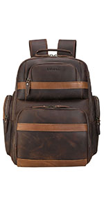 mens leather backpack