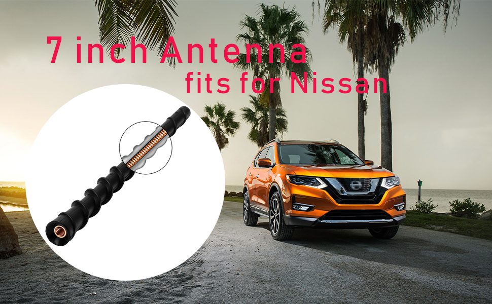 antenna fits for nissan replacement mast fm am reception
