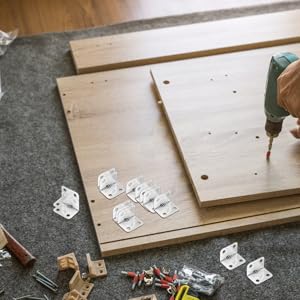 Amazon | Hohopeti 90度直角プレートホルダー 金属製L字型棚