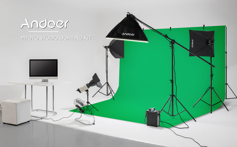 Andoer Photography Softbox Studio Lighting Kit 6.6ft x