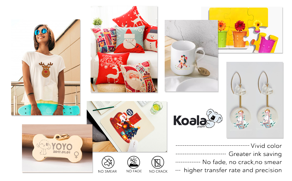 Koala Sublimation Paper 150 Sheets 8.5x11 inches for Heat