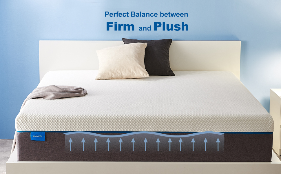 Full Size Mattress, JINGWEI 8 inch CoolingGel Memory Foam Mattress in