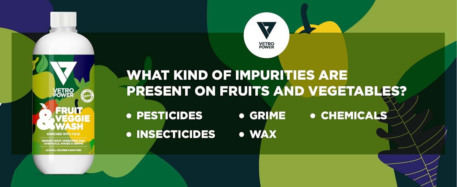 Vetro Power Fruit & Veggie Wash 500ml