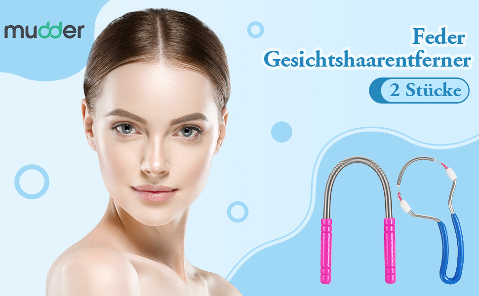 Gesichtshaarentfernung Mit Faden Gut Für Die Haut 2 Stücke Spring Gesicht Haarentferner Handbuch Epilierer Frühlings