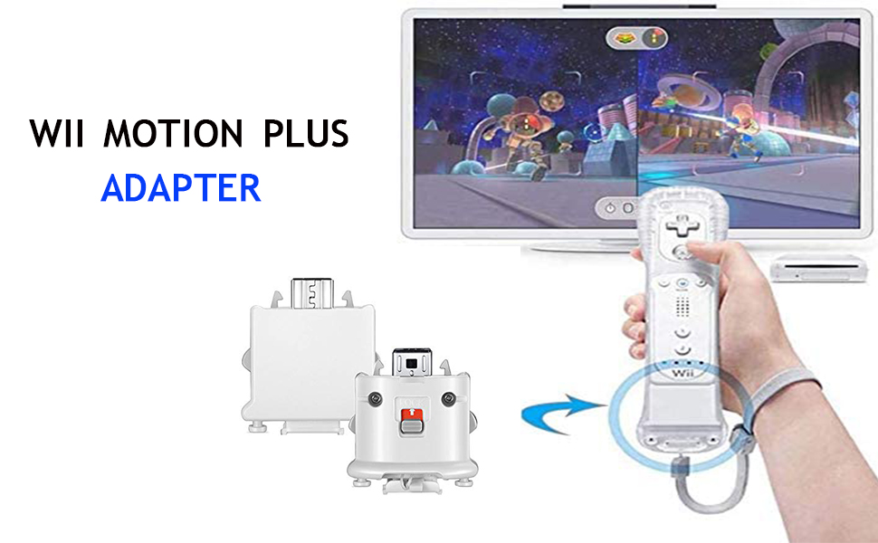 NOPOINO Wii Motion Plus Adapter External Remote Motion