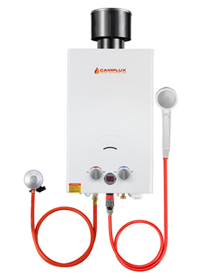 Chauffe-eau à Gaz Camplux BW264C 10L Avec Couvercle De Pluie, Norme GAR Certifiée CE, Utilisation Pour Le Camping, Les RV, Le Lavage Du Cheval 14 BW264C