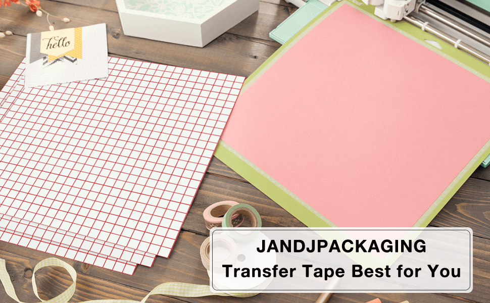 Transfer Tape for Vinyl 35 Pack 12” x 12” w/Red Alignment