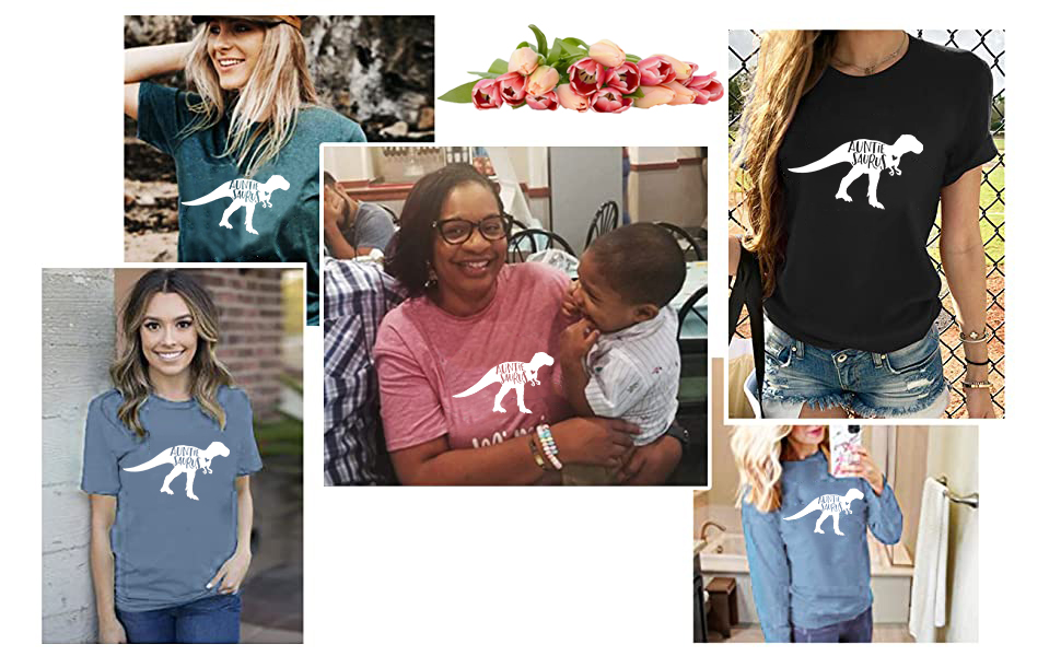 auntie saurus rex t-shirt