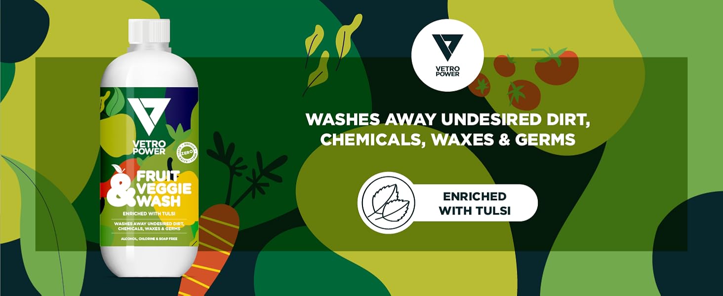 Vetro Power Fruit & Veggie Wash 500ml