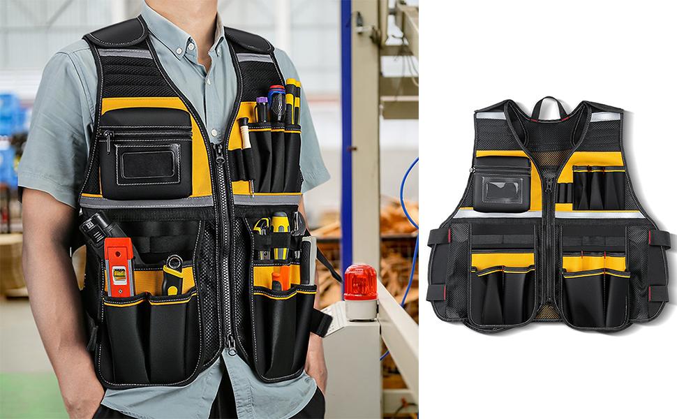 Amazon.com: Lightweight Construction Work Vest, Comfort
